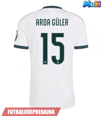 Lacne Muži Futbalové dres Real Madrid Arda Guler #15 2026-27 Krátky Rukáv - Domáci